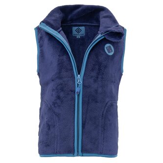 vesta dětská chlupatá se stojáčkem, Pidilidi, PD1140-35, tmavě modrá - 86/92