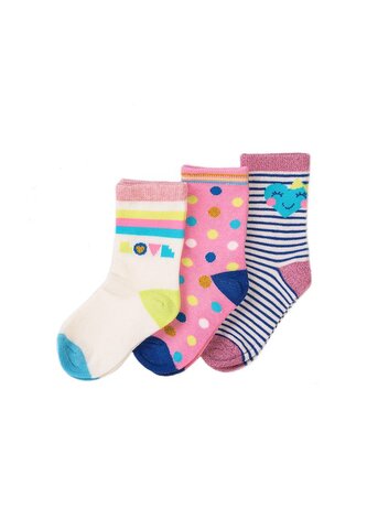Ponožky dívčí 3pack, Minoti, KG SOCK 33, holka - 152/164
