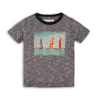 Tričko chlapecké s krátkým rukávem, Minoti, Club 3, šedá - 68/80