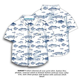 Košile chlapecká s krátkým rukávem, Minoti, Sunset 1, kluk - 92/98