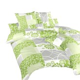 Dadka Povlečení bavlna Bluemoon zelený 140x200, 70x90 cm