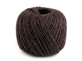 Bavlněný provázek macrame Ø2 mm - 6 ks - 4 hnědá tmavá