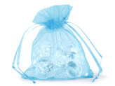 Dárkový pytlík 9x11 cm organza - 100 ks - 8 modrá dětská