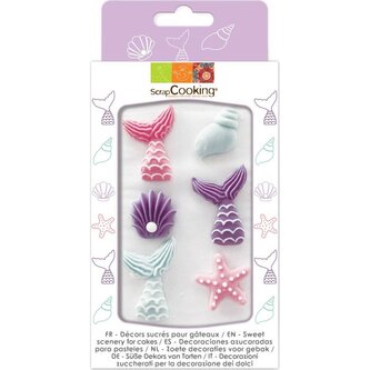 Cukrové zdobení moře 6ks - Scrap Cooking