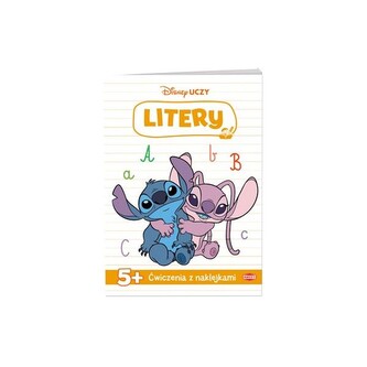 Disney uczy  Stich Litery ćwiczenia z naklejkami UDN-9309