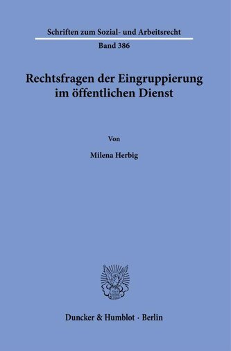Rechtsfragen der Eingruppierung im öffentlichen Dienst