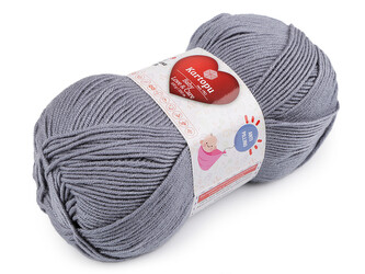 Pletací příze Baby Love a Care 100 g - 1 ks - 6 (571) šedá