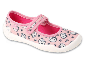 114X546 - dívčí balerínky Befado růžové, kočičky 114X546_28