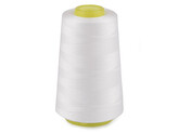 Polyesterové nitě pro overlocky i klasické šití návin 3000 yards PES 40S/2 - 12 ks - 1 bílá
