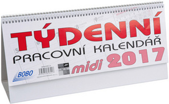 Týdenní pracovní kalendář midi 2017 - stolní kalendář
