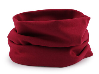 Bavlněná čepice / nákrčník unisex - 1 ks - 58 červená tmavá nákrčník