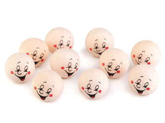 Vatové hlavičky Ø30 mm - 10 ks - 1 tělová