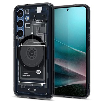 Etui Spigen Ultra Hybrid Mag na Samsung Galaxy S25 Zero One - czarne Etui Spigen Ultra Hybrid Mag na Samsung Galaxy S25 Zero One - czarne