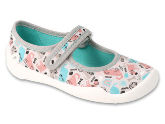 114X550 - dívčí balerínky Befado šedé, pejsci 114X550_29