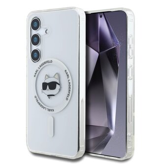 Karl Lagerfeld IML Choupette Head MagSafe Zadní Kryt pro Samsung Galaxy S25+ Transparent Karl Lagerfeld IML Choupette Head MagSafe Zadní Kryt pro Samsung Galaxy S25+ Transparent