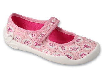 114X547 - dívčí balerínky Befado růžové, zvířata 114X547_29