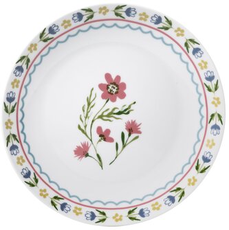 Porcelánový jídelní talíř Boho Floral