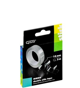 Taśma dwustronna Nano 15mmx3m GRAND
