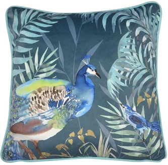 Polštář Peacock Jungle Teal 43x43