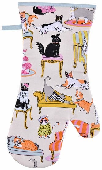 Textilní kuchyňská rukavice Cool Cats