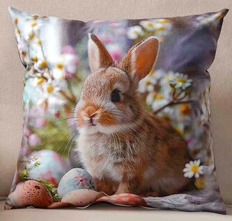 Velikonoční polštář LOVELY BUNNY II. 40x40 cm  Mybesthome
