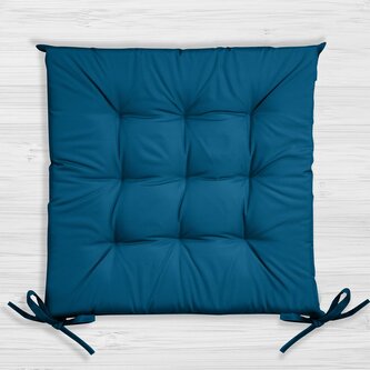 Zahradní prošívaný podsedák na židli GIARDINO modrá 40x40 cm Mybesthome
