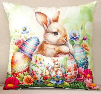 Velikonoční polštář LOVELY BUNNY III. 40x40 cm  Mybesthome