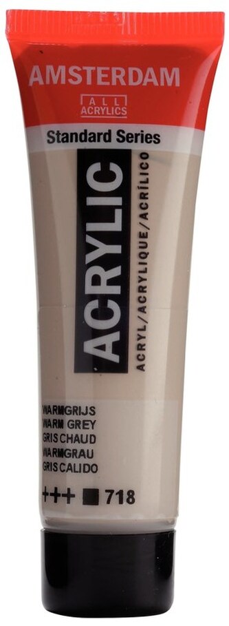 Farba akrylowa nr 718 warm grey 20ml, Amsterdam