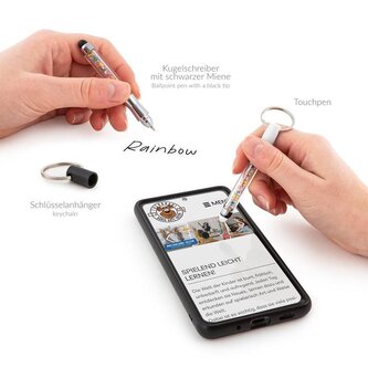 Długopis z rysikiem do ekranów i brelokiem Good Feelings, Trendhaus