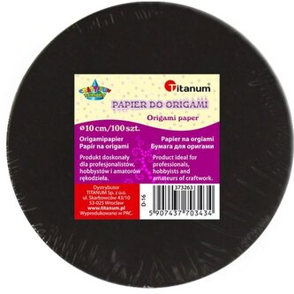Papier do origami okragły średnica 10cm  d-16, Craft Fun