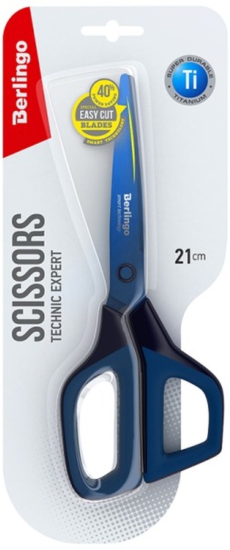 Nożyczki "Technic Expert",21cm, ostrza pokryte tytanem, Berlingo