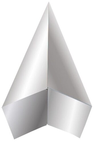 Karton metalizowany lustro 230g, 70x100cm, srebrny, Happy Color