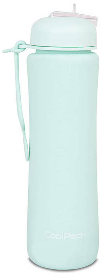 Bidon silikonowy 600 ml Pump Pastel Powder Mint Coolpack, Patio