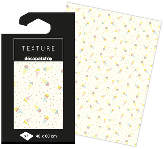 Papier do decoupage teksturowany 40 x 60 cm TD785 C, Decopatch