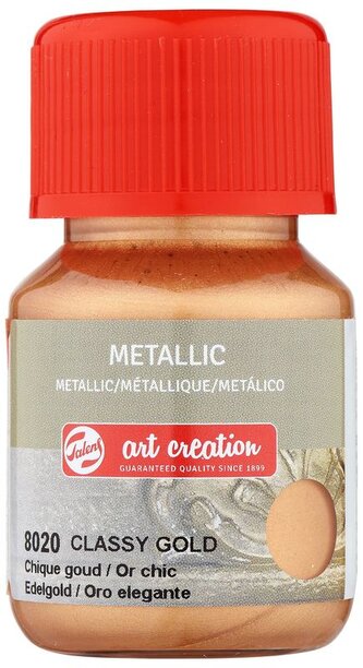 Farba akrylowa metaliczna 30ml Classy Gold 8020, Talens
