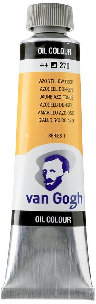 Farba olejna Van Gogh, 40ml Azo Yellow Deep 270, Talens