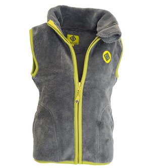 vesta dětská chlupatá se stojáčkem, Pidilidi, PD1140-09, šedá - 122