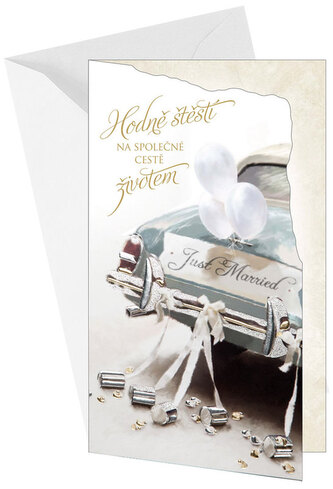 Karnet z kieszenią na pieniądze Ślub + koperta, Argus