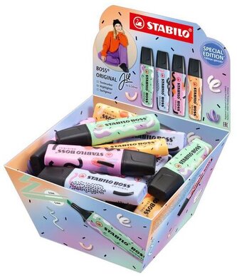 Zakreślacze Boss Original Pastel by Ju Schnee 30-kol. etui kartonowe, Stabilo