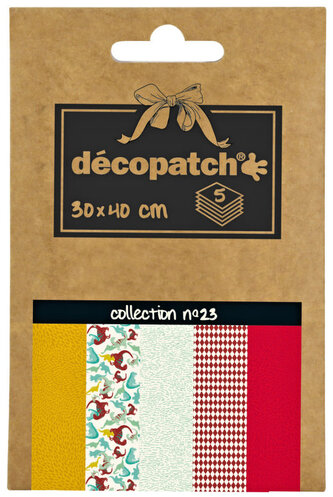 Papier do decoupage 5 ark. 30 x 40 cm kolekcja No. 23, Decopatch