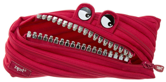 Piórnik z suwaka Grillz Monster czerwony, Zipit