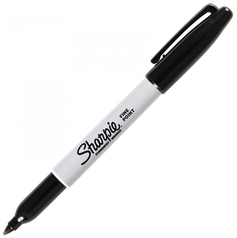 Marker Fine czarny permanentny 12szt, Sharpie