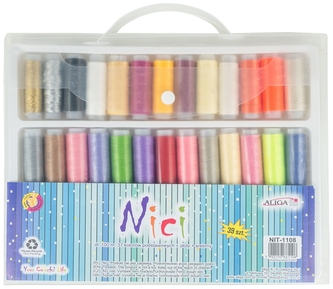 Nici zestaw w plastikowej walizce 39szt.x100m, Aliga