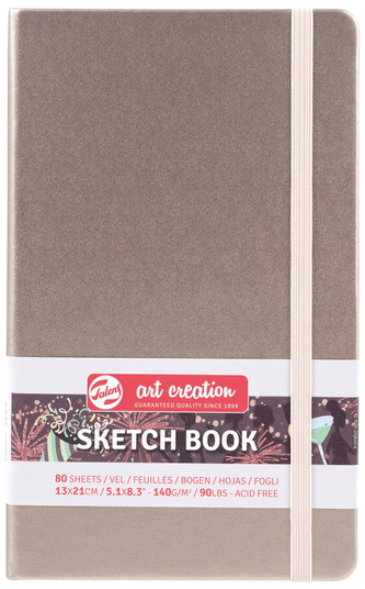 Szkicownik 13x21 metaliczny różowy Art Creation, Talens