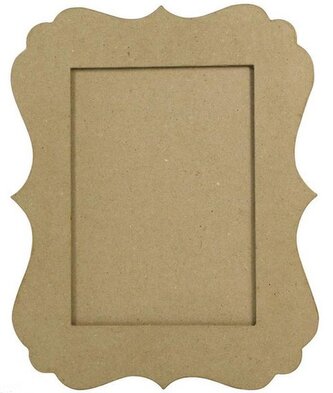 Ramka z ornamentowanym brzegiem 25 x 32 x 1 (wew.17 x 22.5) cm haczyk z tyłu CD015, Decopatch