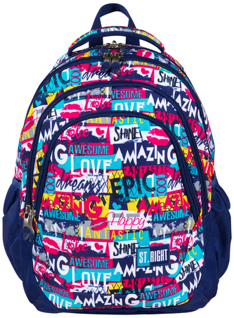 Plecak 4-komorowy BP-06 Slogan St.Right, St.Majewski