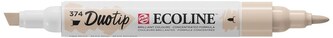 Marker dwustr. okr./ścięty Ecoline Duo Pink Beige 374, Talens