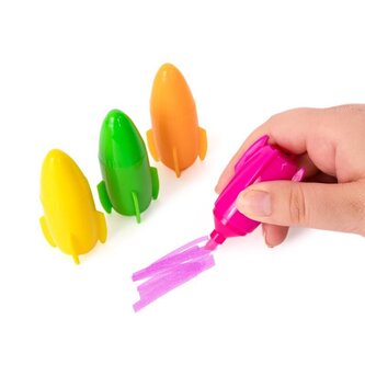 Zakreślacze neonowe Rakiety 4 - kol. Space Adventure, Trendhaus