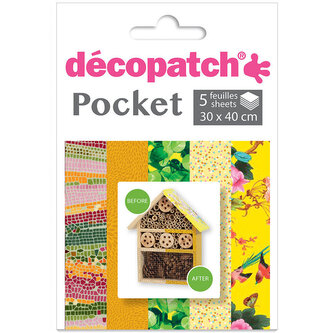 Papier do decoupage 5 ark. 30 x 40 cm kolekcja No. 26, Decopatch