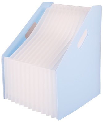 Organizer harmonijkowy A4 Macaron niebieski, Deli
